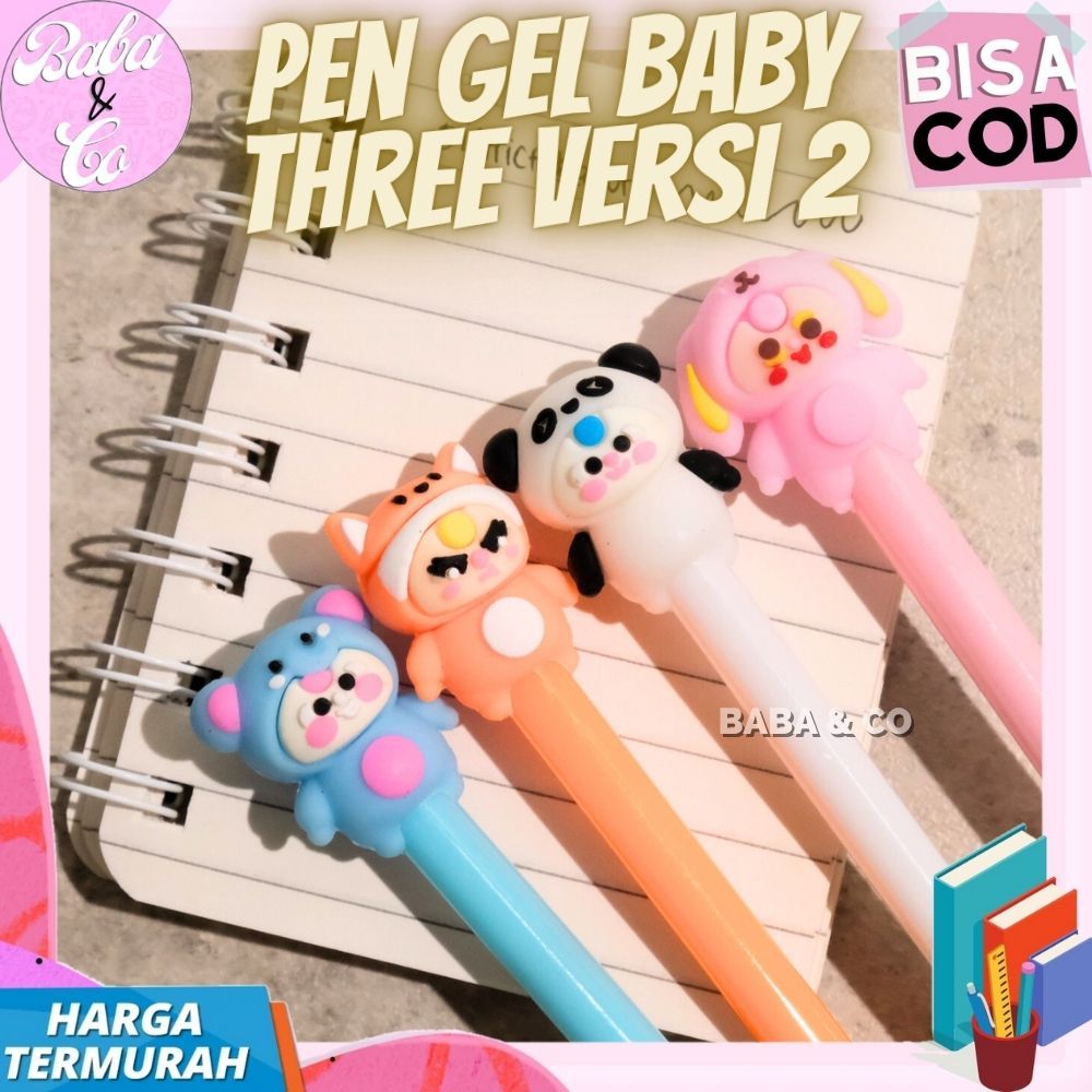 

PULPEN BABY THREE V2 LUCU UNIK MURAH PEN GEL BABY THREE IMUT VERSI 2 PEN TINTA HITAM GEL BABY THREE BOLPEN PENA PEN GEL BABY THREE VERSI 2