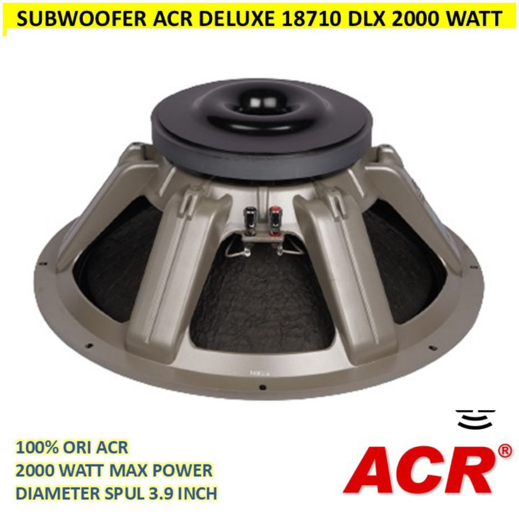 Speaker Subwoofer 18 in ACR DELUXE 18710 DLX 2000 Watt SILVER 18 inch 18710 Lapangan Outdoor
