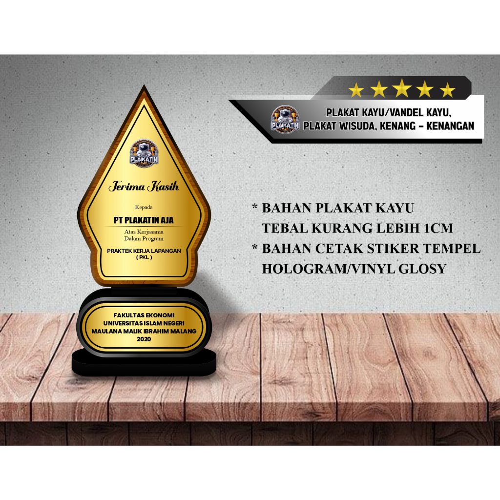 PLAKAT KAYU/VANDEL KAYU, PLAKAT WISUDA, PLAKAT KENANG KENANGAN, PLAKAT KKN