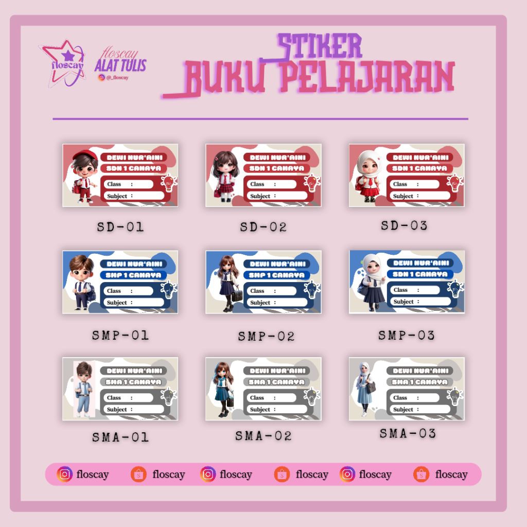 

Stiker Label Nama Buku Pelajaran Sekolah Stiker Nama Buku Pelajaran Stiker Nama Buku Sekolah Stiker Custom Nama Buku Pelajaran Anak Stiker Custom Nama Sendiri Nama Sekolah Stiker Mata Pelajaran Stiker Nama Buku SD SMP SMA Stiker Nama Buku Lucu Aesthetic