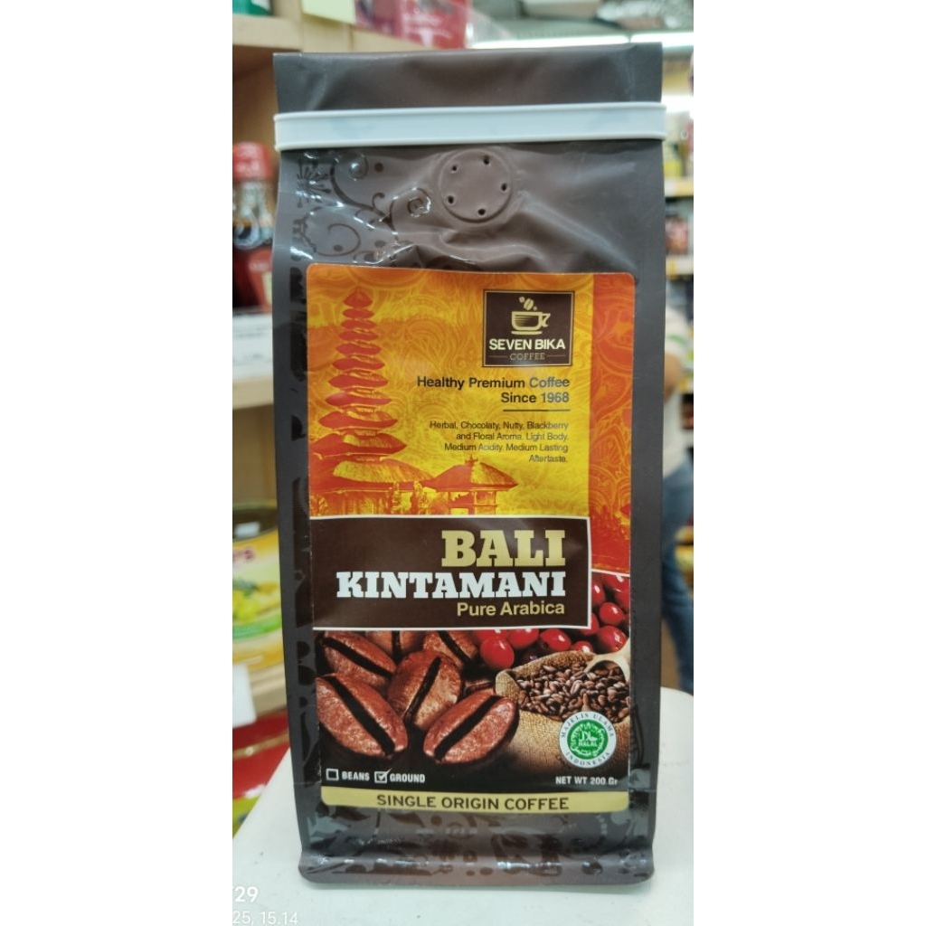 

SEVEN BIKA COFFEE (BALI KINTAMANI) PURE ARABICA GROUND 200 GR
