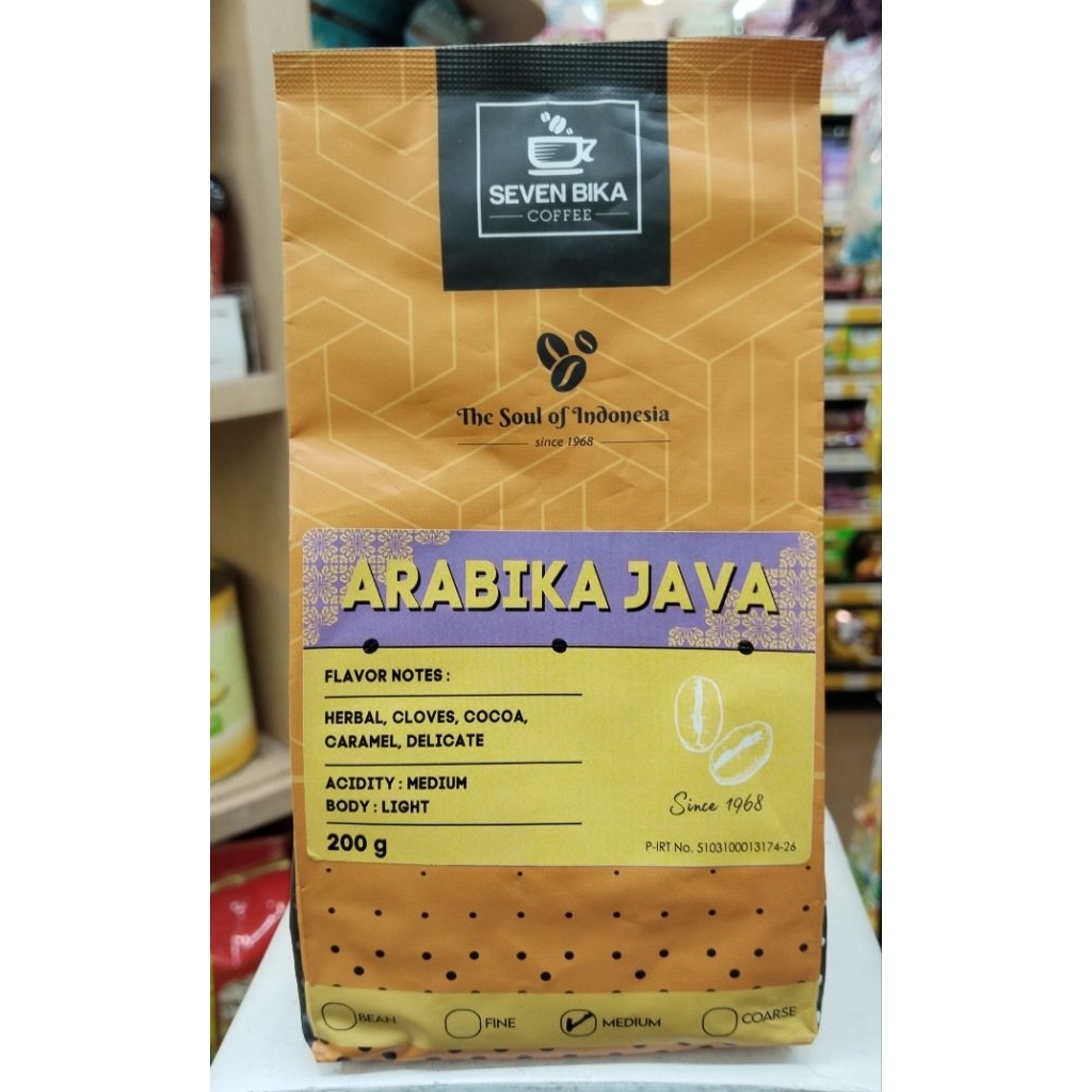 

SEVEN BIKA COFFEE (ARABICA JAVA) 200GR