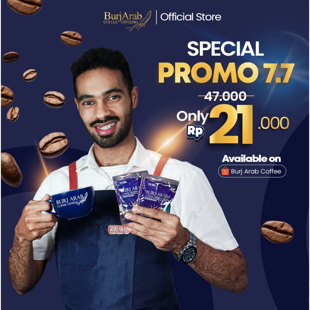 

KOPI BURJ ARAB GINSENG KOPI KESEHATAN 2 SC