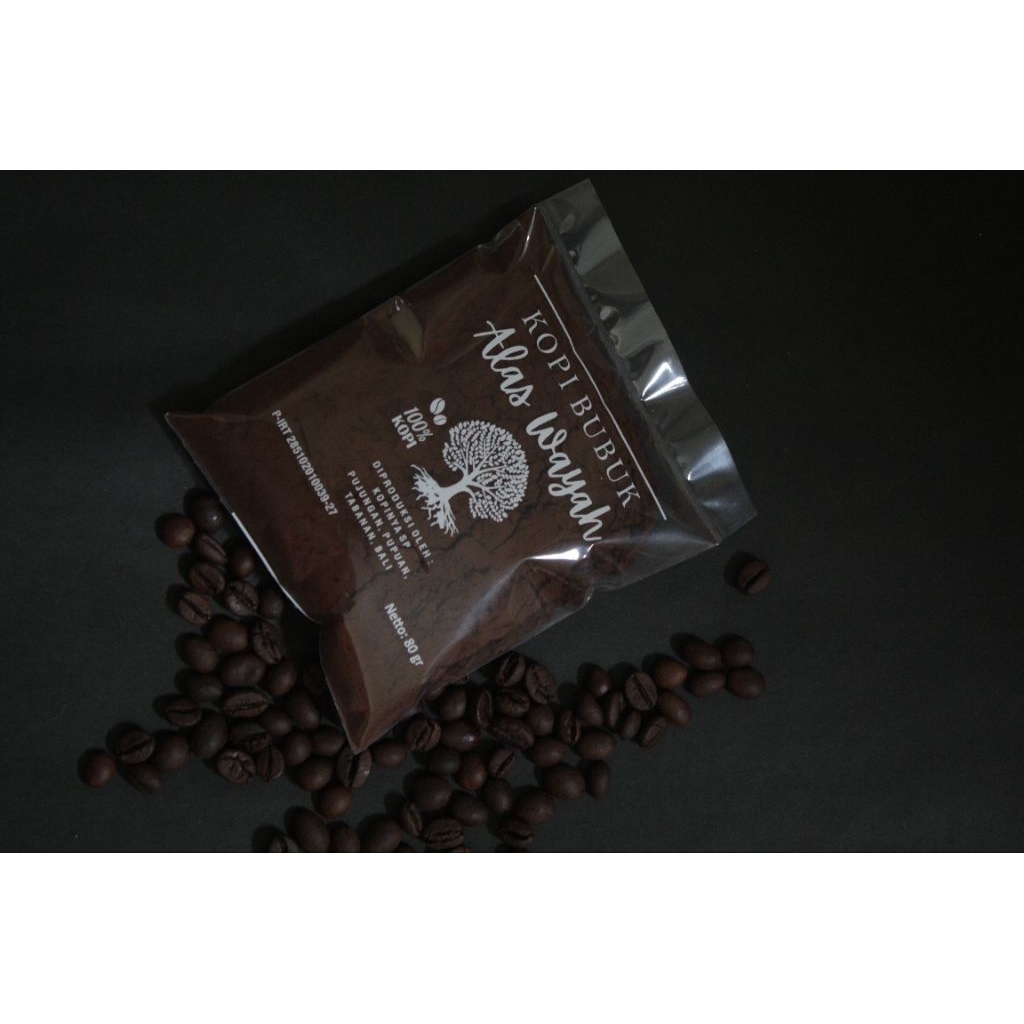 

Kopi Bubuk Khas Bali Robusta Pupuan cap Alas Wayah 250gr