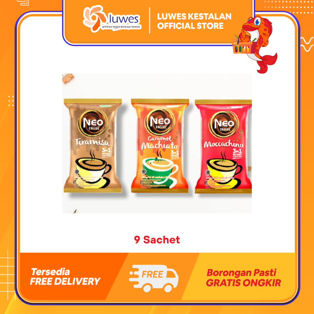 

Neo Caffee Kopi Bubuk 190gr Moccachino / Tiramisu / Caramel Mochiato Kopi Instan Tanpa Ampas & Dengan Perpaduan Kopi,Coklat dan Susu