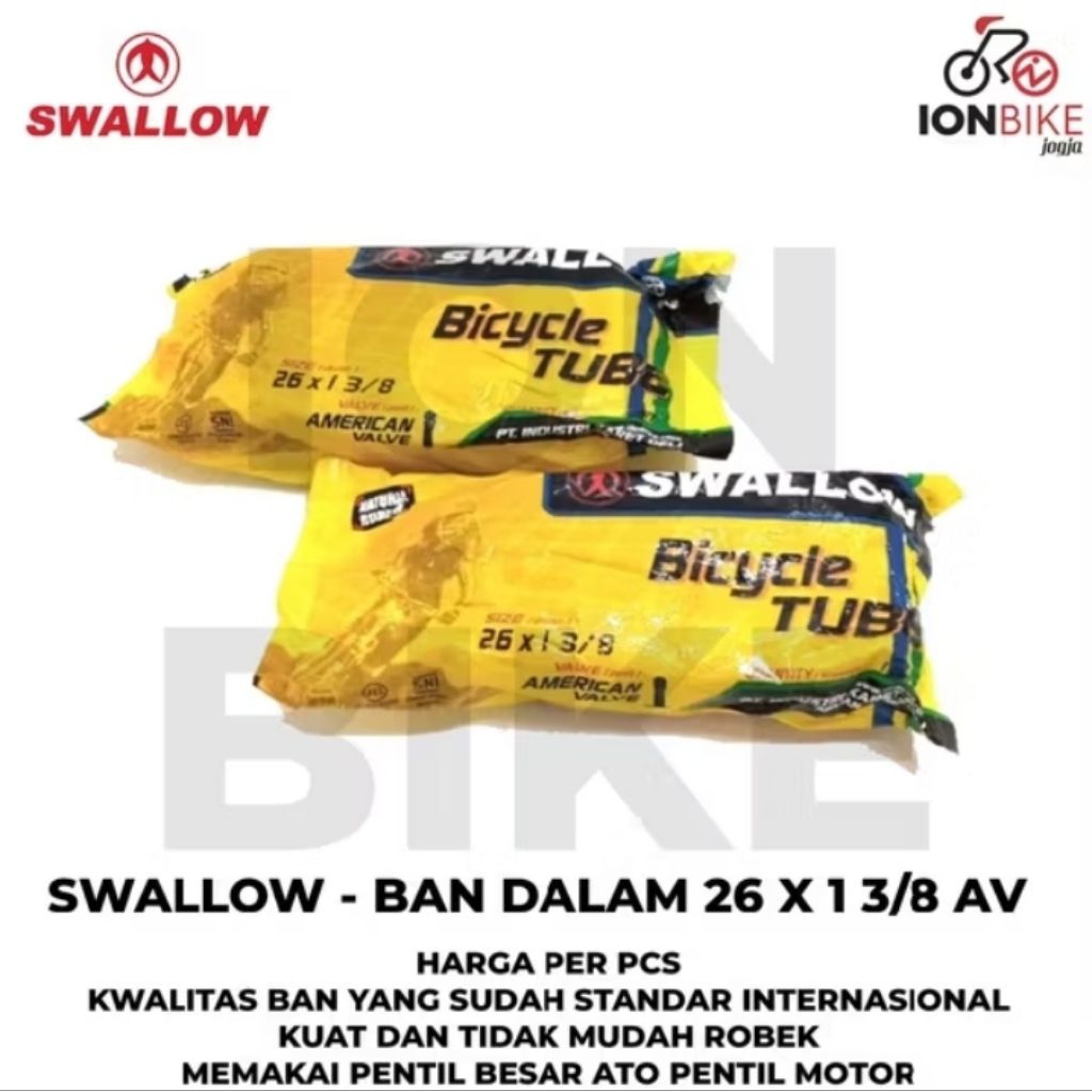 Stok Terbatas Ban Dalam Swallow DL-565 (26x13/8) -  Order Sekarang   Ban Dalam Swallow Original -  L