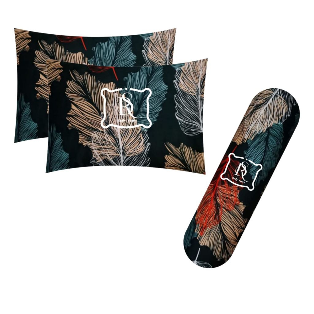 sarung bantal guling tidur set isi 2 sarban 1 sargul kapuk tanpa resleting bahan adem