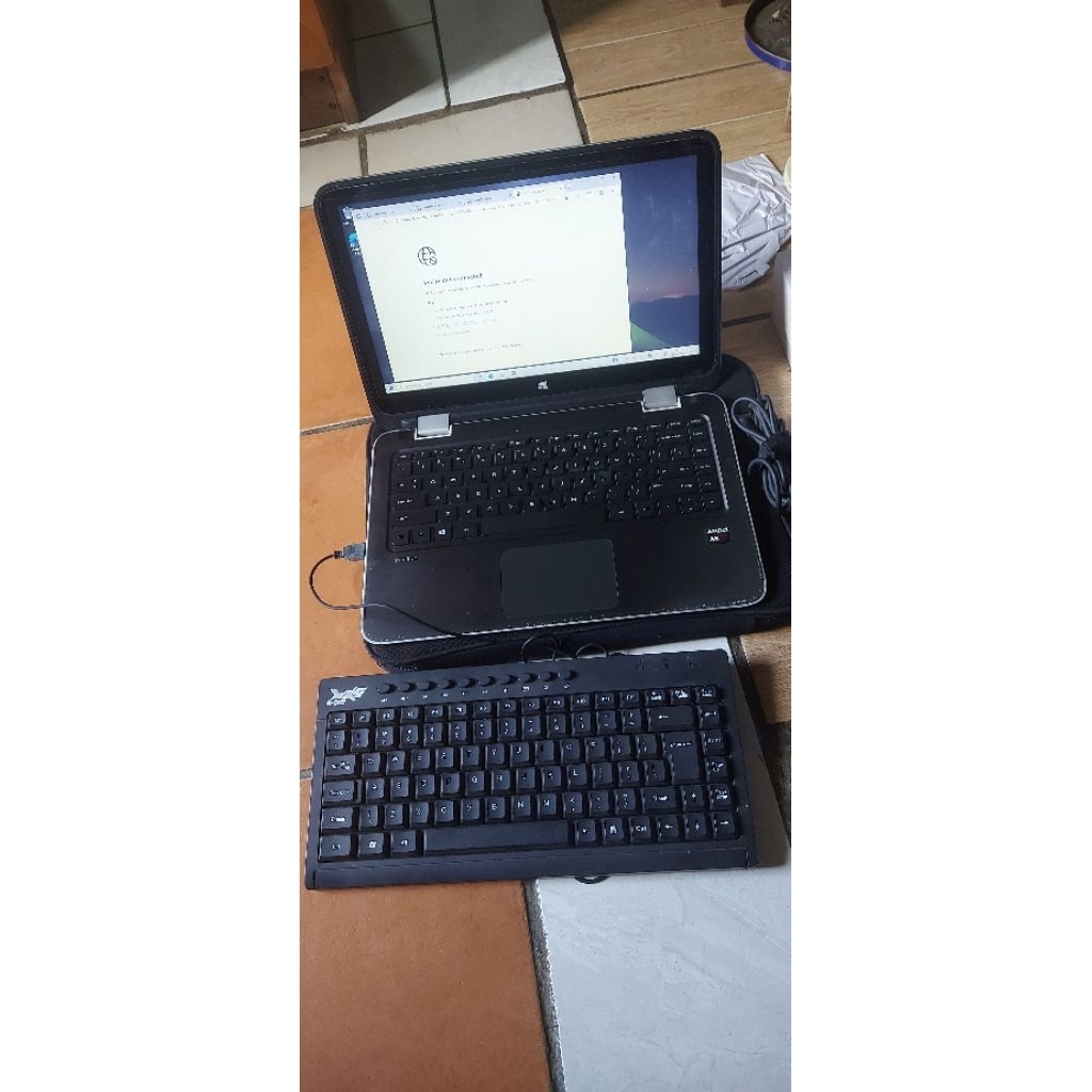 laptop HP 14 amd a8 touchscreen minus