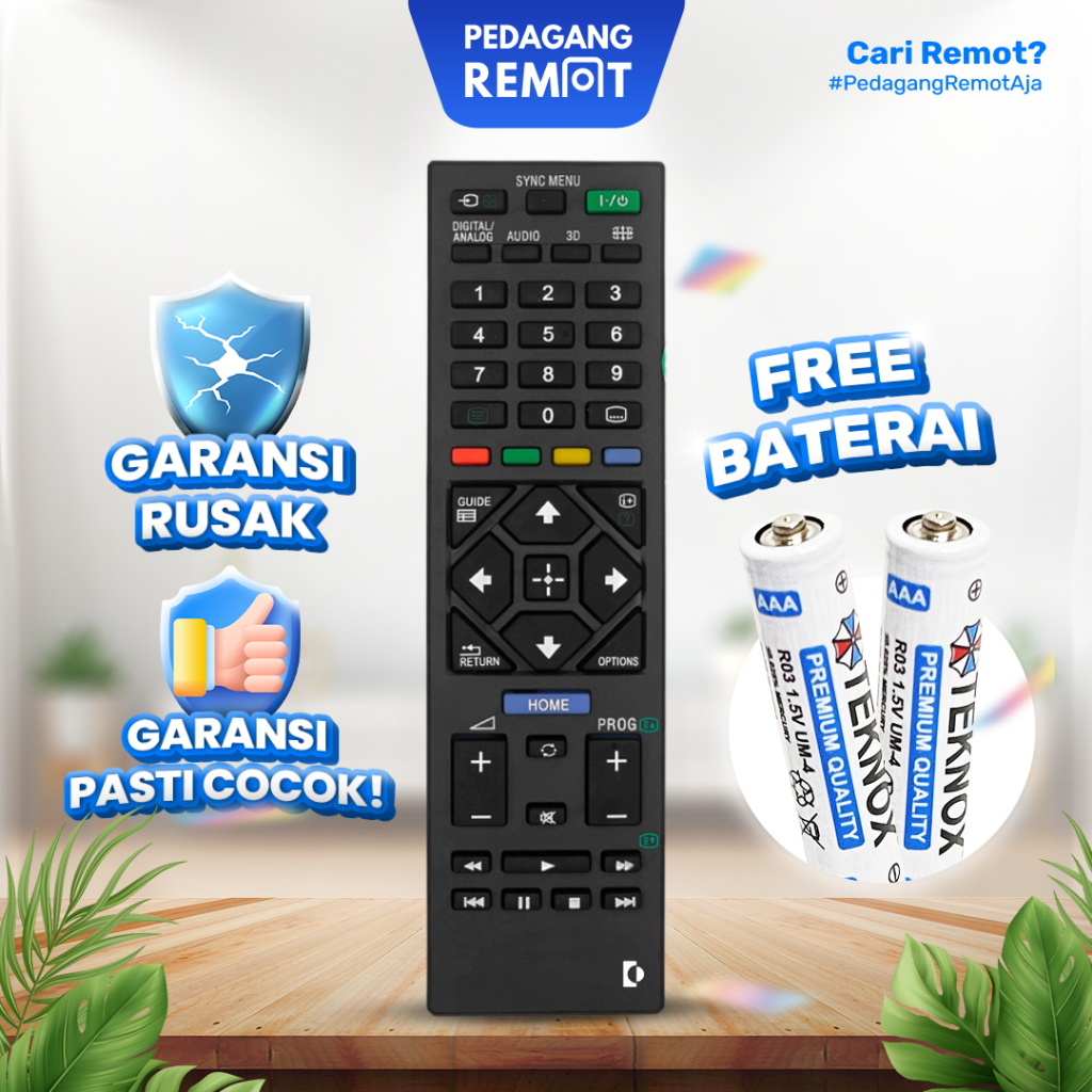 Remote TV Bravia LCD LED Smart TV 3D