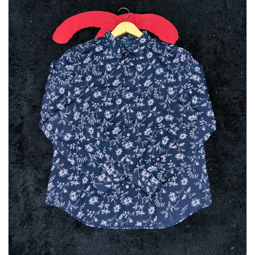 kemeja motif Perry Ellis