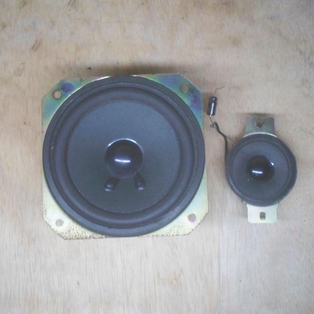 Speaker Sharp 4 Inch copotan 16 Ohm 7.5 Watt subwoofer tweeter