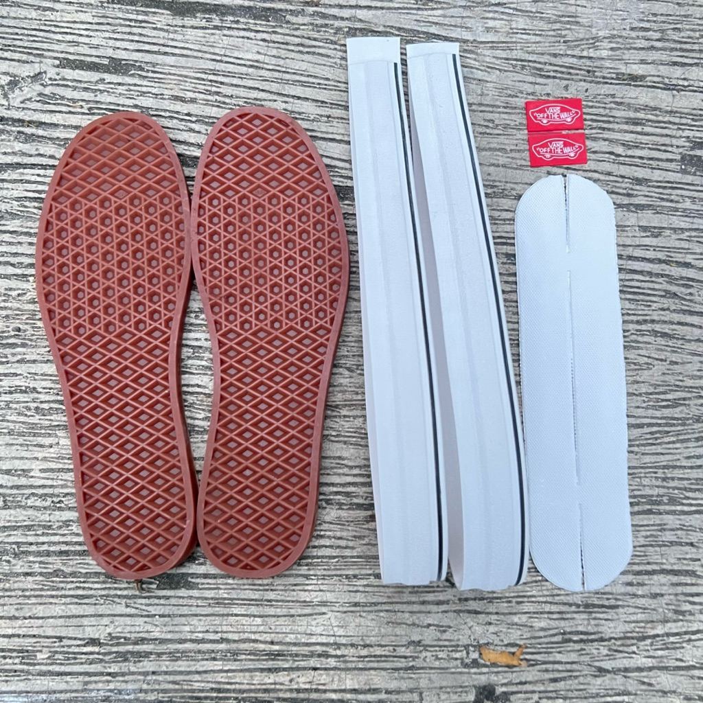 Outsole vans set foxing bumper komplit heeltab termurah terbaik | palipid | lilitan