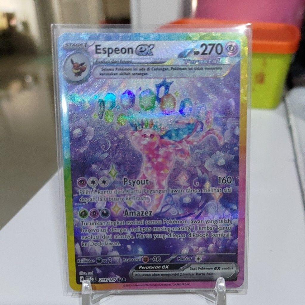 Kartu Pokemon Ori Espeon Sar Terastal Festival TCG MURAH Mainan Anak Koleksi Kartu