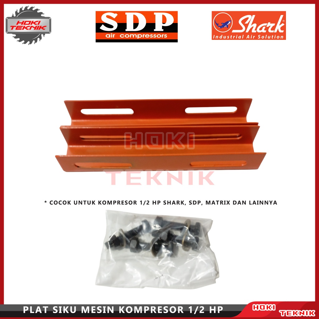 Plat Kompresor Angin 1/2HP Flat Kedudukan Mesin Kompresor 1/2 HP