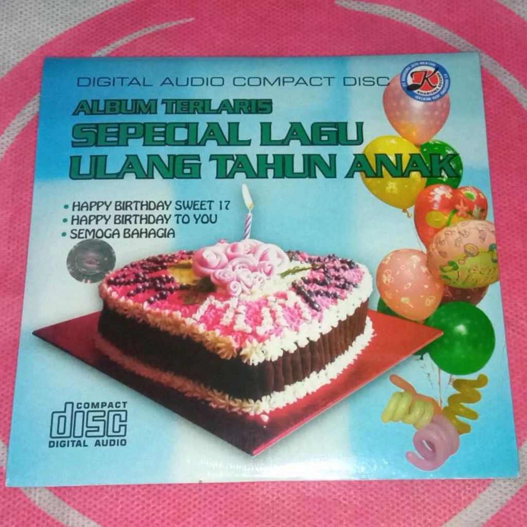 CD ALBUM TERLARIS SPECIAL LAGU ULANG TAHUN ANAK HAPPY BIRTHDAY TO YOU SWEET 17 SEMOGA BAHAGIA
