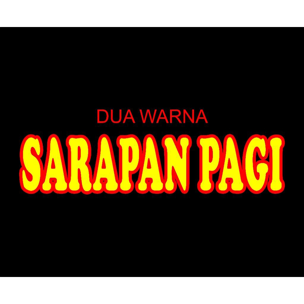 

Sticker Etalase | Gerobak | 2 warna | Senayan sticker