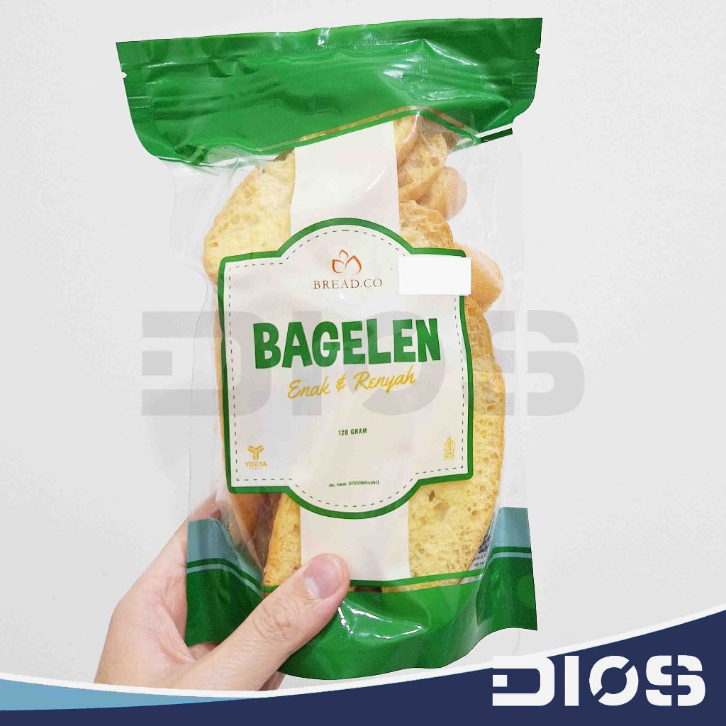 

BREADCO Bagelen Kering Rasa ORIGINAL 120 gram Kemasan Plastik Zip Halal Bandung