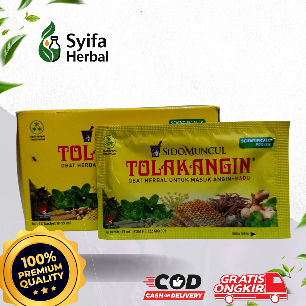 

Sido Muncul Tolak Angin Herbal Remedy for Masuk Angin - 15 Ml - Syifa Herbal