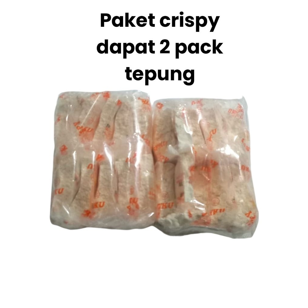 

Paket crispy dapat 20 pcs tepung crispy 40gr