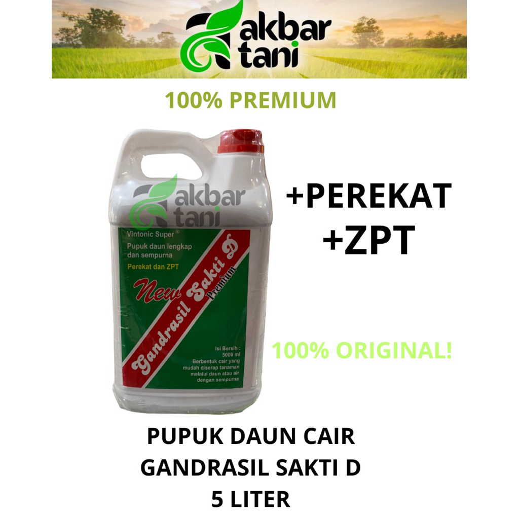 Pupuk daun cair 5 liter grandasil Daun sakti pupuk daun pertumbuhan gandasil cair