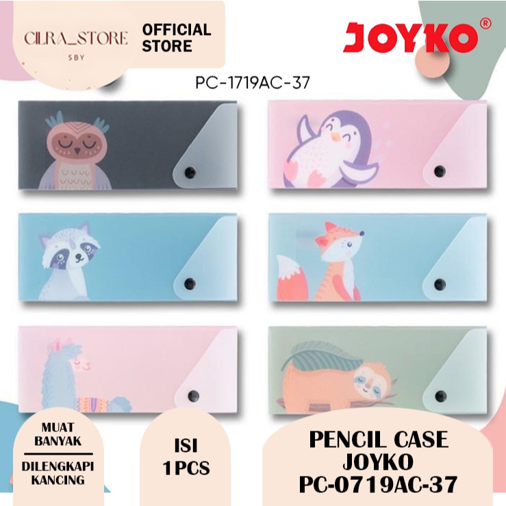 

Kotak Tempat Pensil | Pencil Case Joyko PC-0719AC-37 Animal Calender (1PCS)