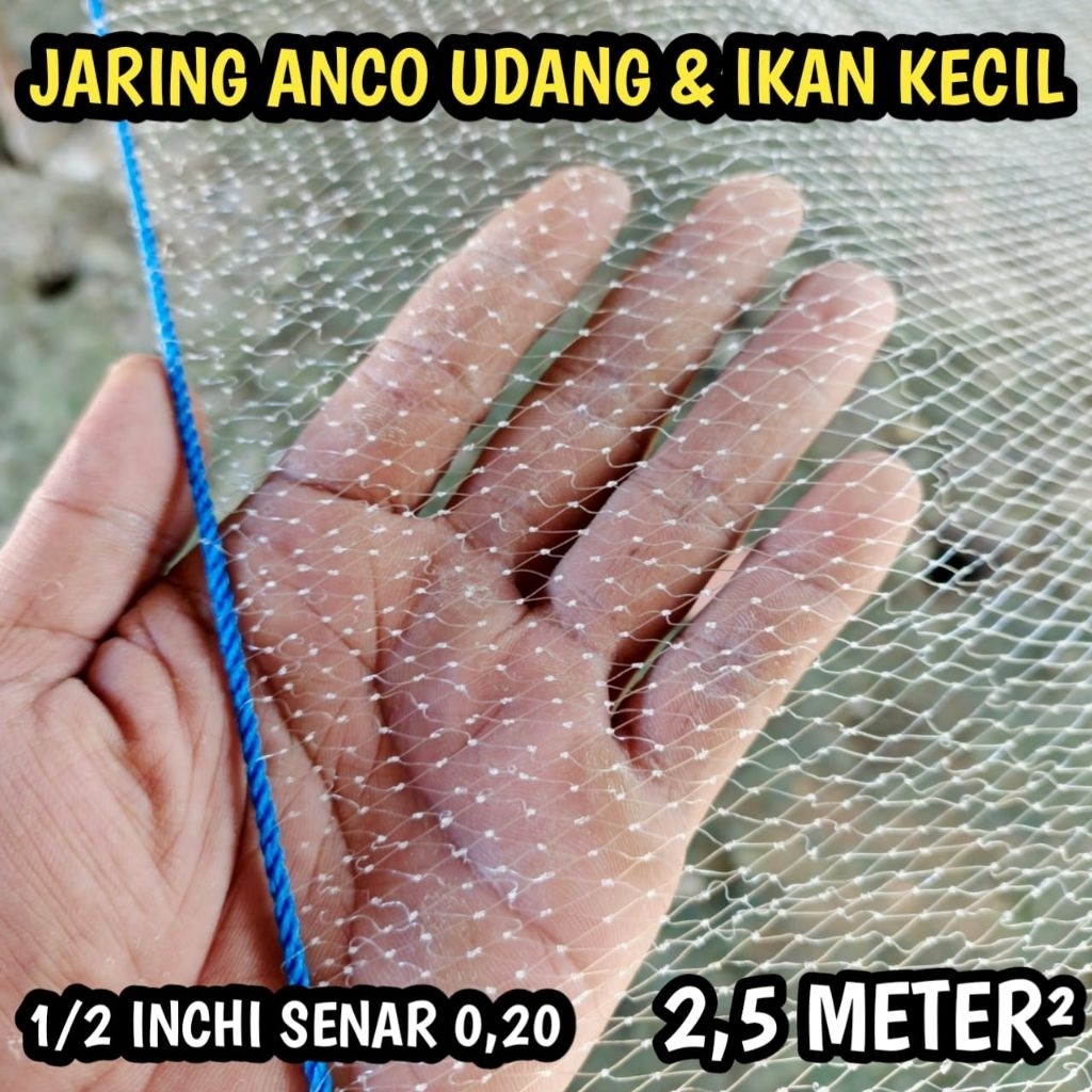 Anco jaring udang ukuran 2,5 meter persegi tangkul ikan kecil jaring udang kecil
