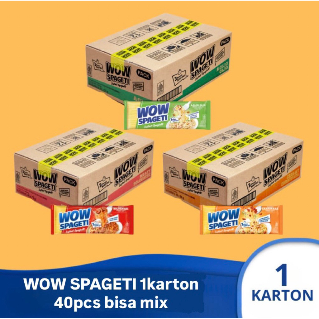 

Wow Spageti 1 Karton 40pcs Bisa Mix