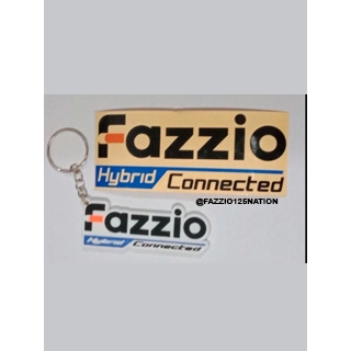 keychain gantungan kunci karet tulisan Fazzio cutting sticker logo Fazzio kalcer case casing remote 