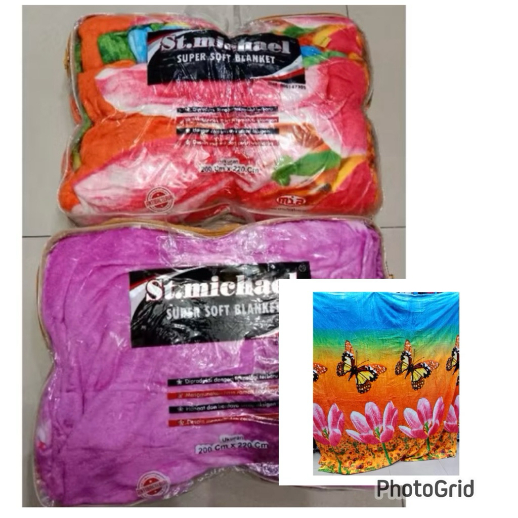 selimut jumbo /selimut 200x200 / selimut besar / selimut bagus / selimut st. michael / selimut brudu
