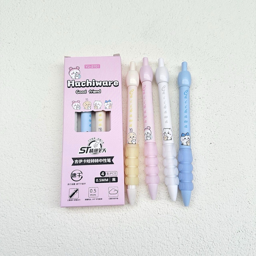 

Pena Mekanik Pulpen Cetek Lucu Hachiware 0.5mm isi 4pcs