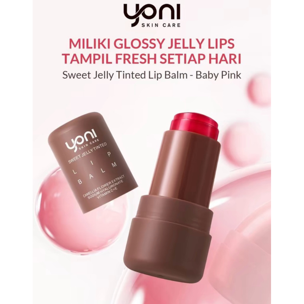 JELLY TINTED LIPBALM BABY PINK YONI