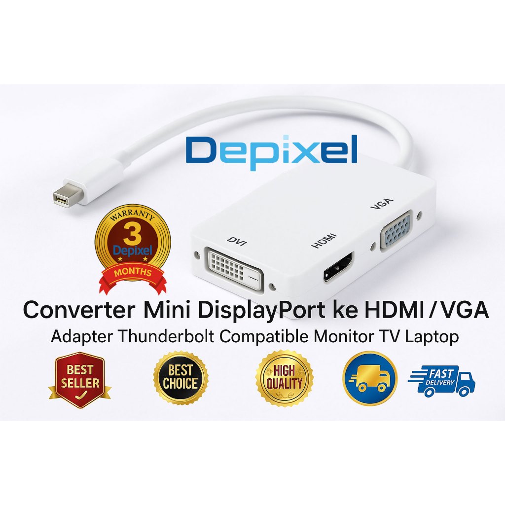 Converter Mini DP DisplayPort To HDMI DV