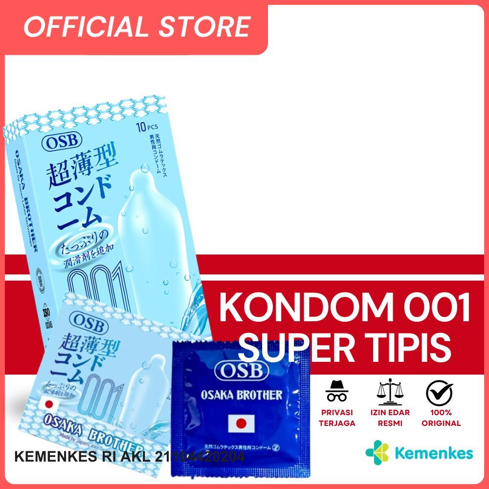 Kondom Super Tipis 001 Premium - Kondom Buatan Jepang - Kondom Gerigi Pipa Duri - Privasi Terjaga