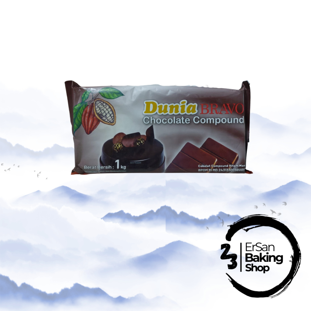 

Coklat Batang Dunia/Compound Baking Chocolate Dunia/Dunia/Cokelat Compound Hitam Dunia Bravo 1Kg