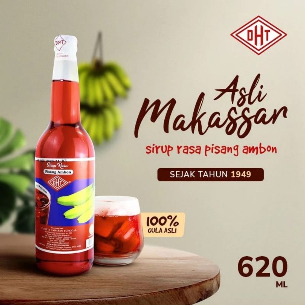 

SIRUP DHT PISANG AMBON SIRUP MERAH ASLI MAKASSAR