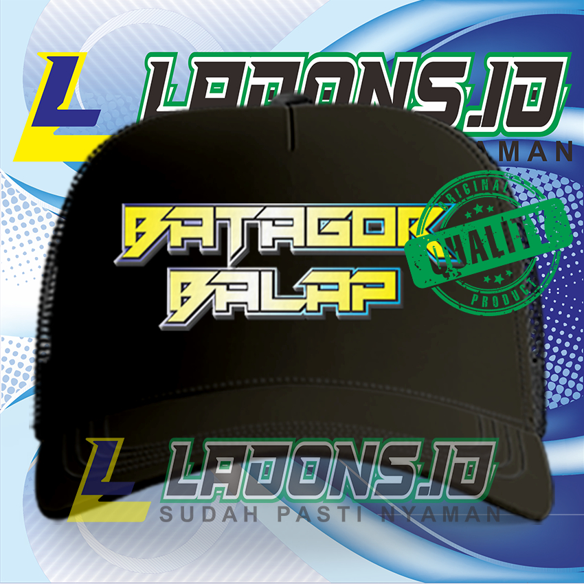 LADONS.ID TOPI TRUCKER JARING PREMIUM BATAGOR BALAP