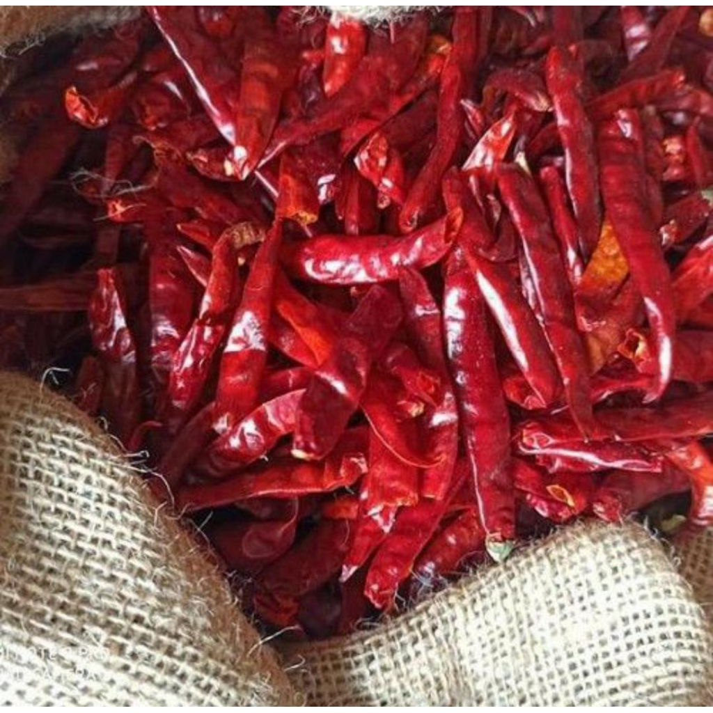 

Cabai Kering 1kg/Cabe Kering/Teja/Super Pedas/Tanpa Tangkai/Cabe Kering kemasan 1kg