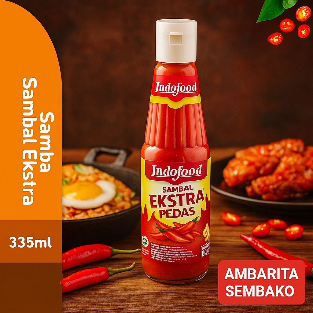 

INDOFOOD SAOS SAMBAL EXTRA PEDAS TERJANGKAU 335 ML