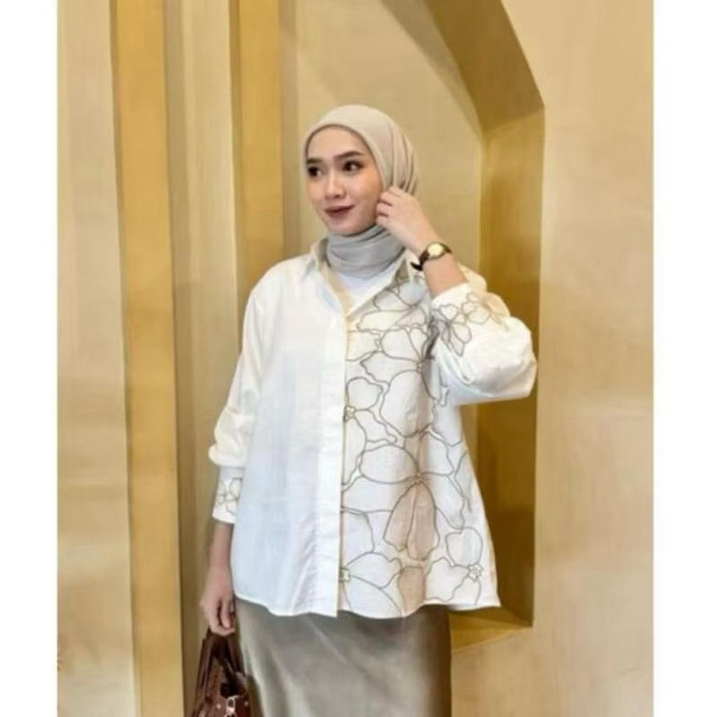 Luisa Shirt Atasan Wanita Bordir Terbaru Oversize Premium
