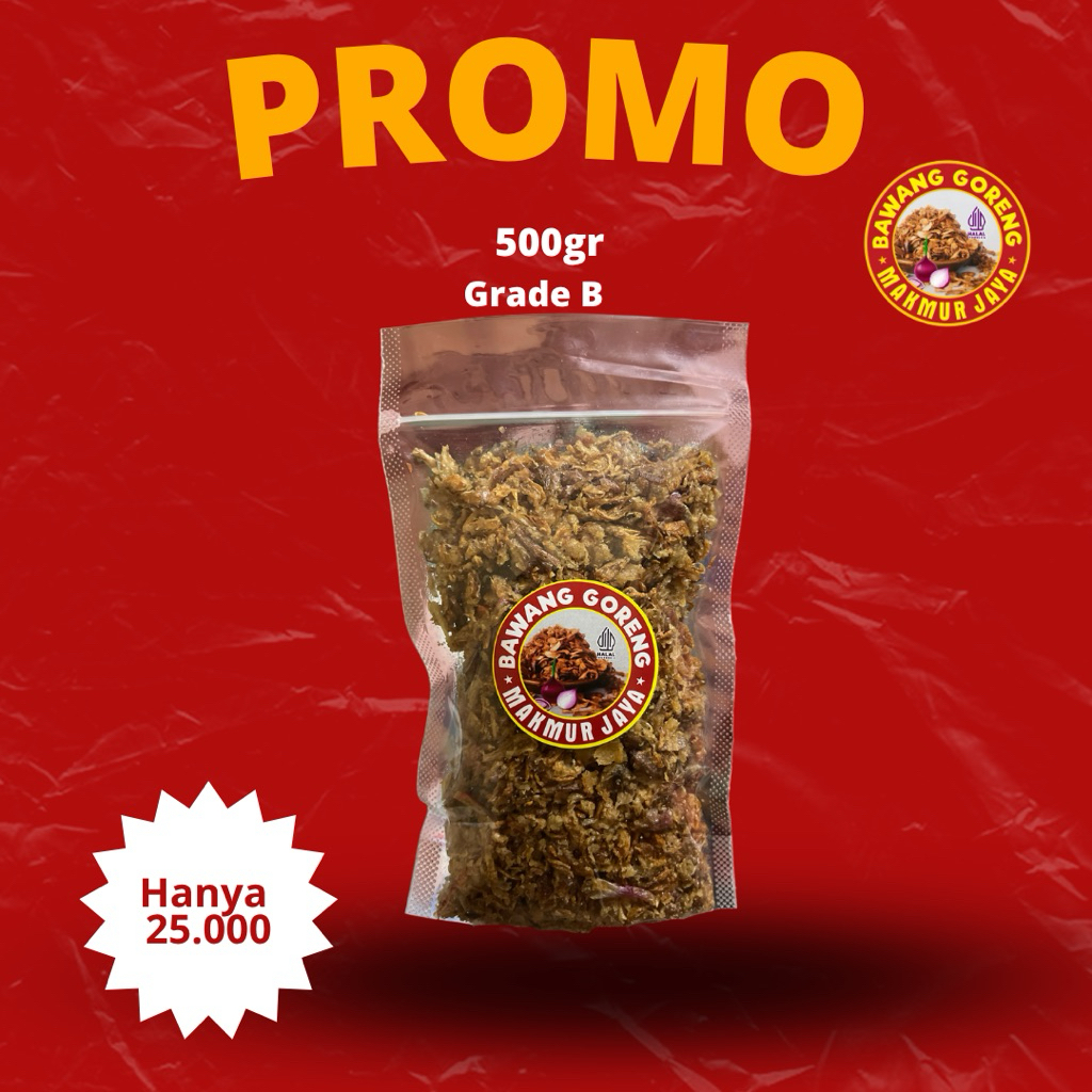 

Bawang Goreng 500gr Grade B