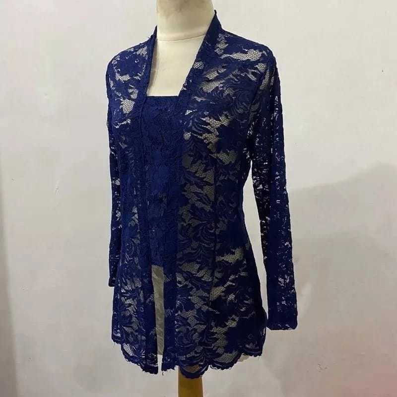 ATASAN KEBAYA BAHAN BROKAT SOFIABED/BAJU KARINIAN REMAJA/KEBAYA KUTU BARU TANPA KANCING