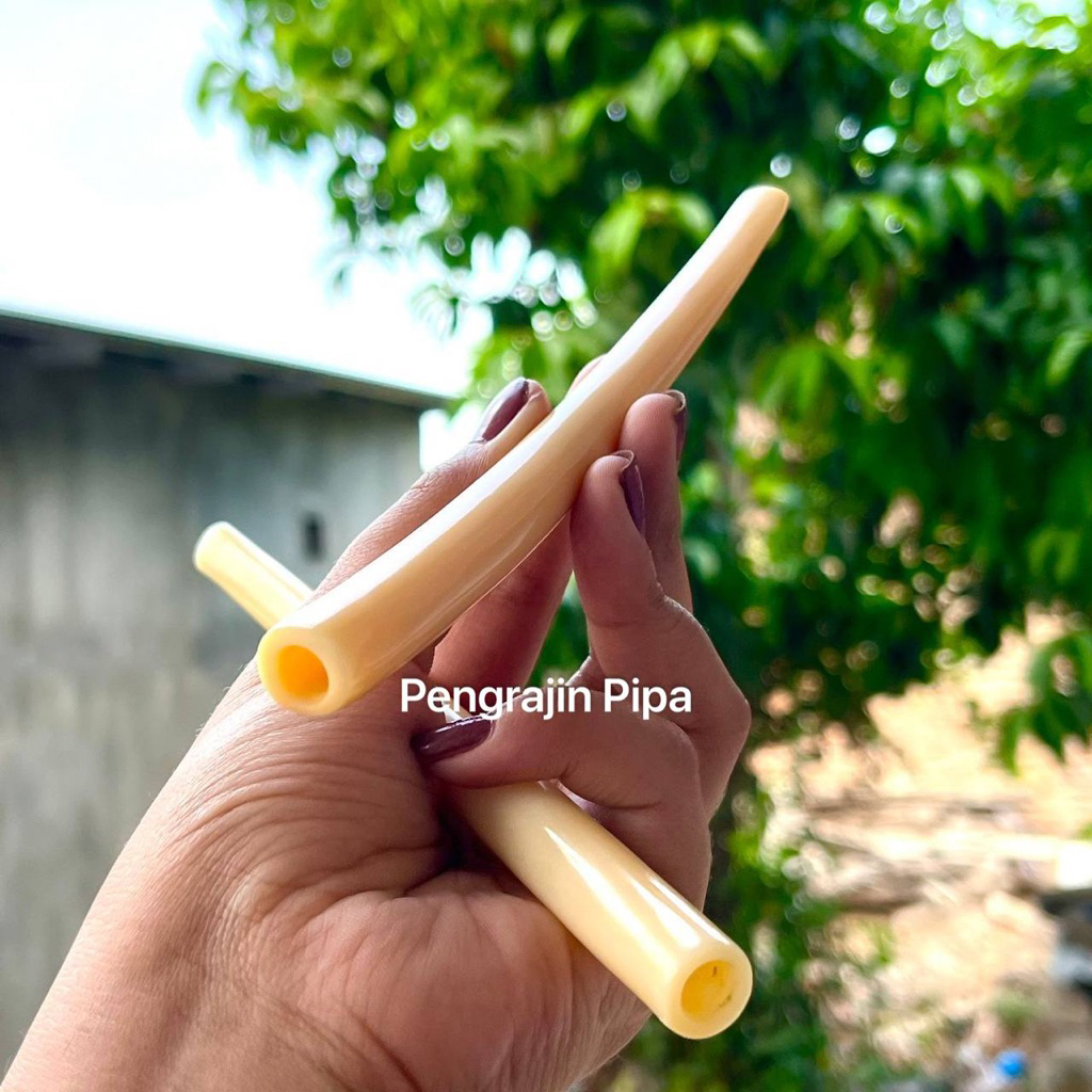 Once Pipa pipe Cangklong Tulang sapi asli super Premium mirip Gading