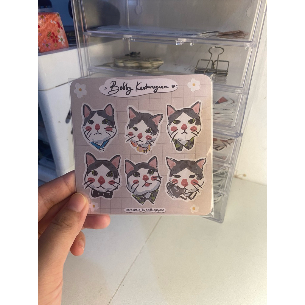 

Sticker sheet Bobby Kertanegara 10x10cm