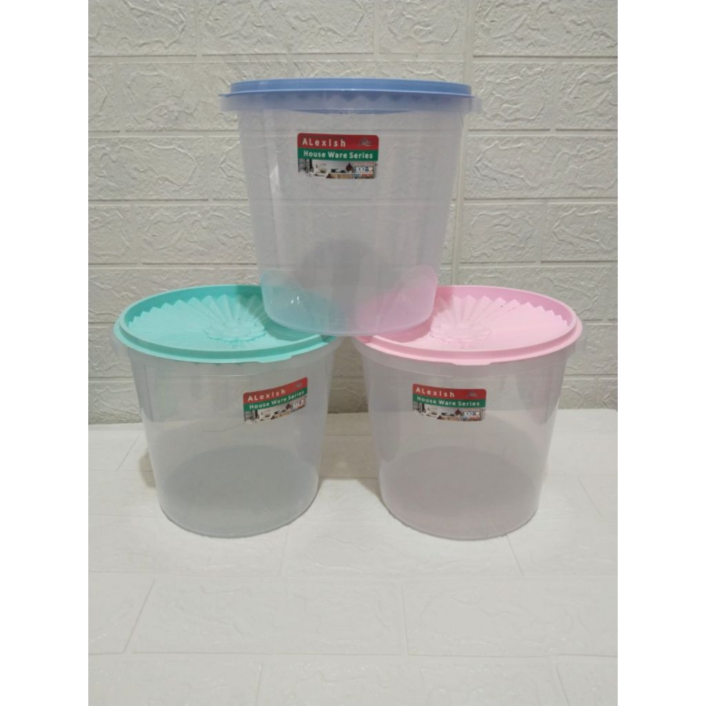 Toples Alexish Peyele 5 LITER Toples Makanan Kerupuk Serbaguna Plastik BPA Free