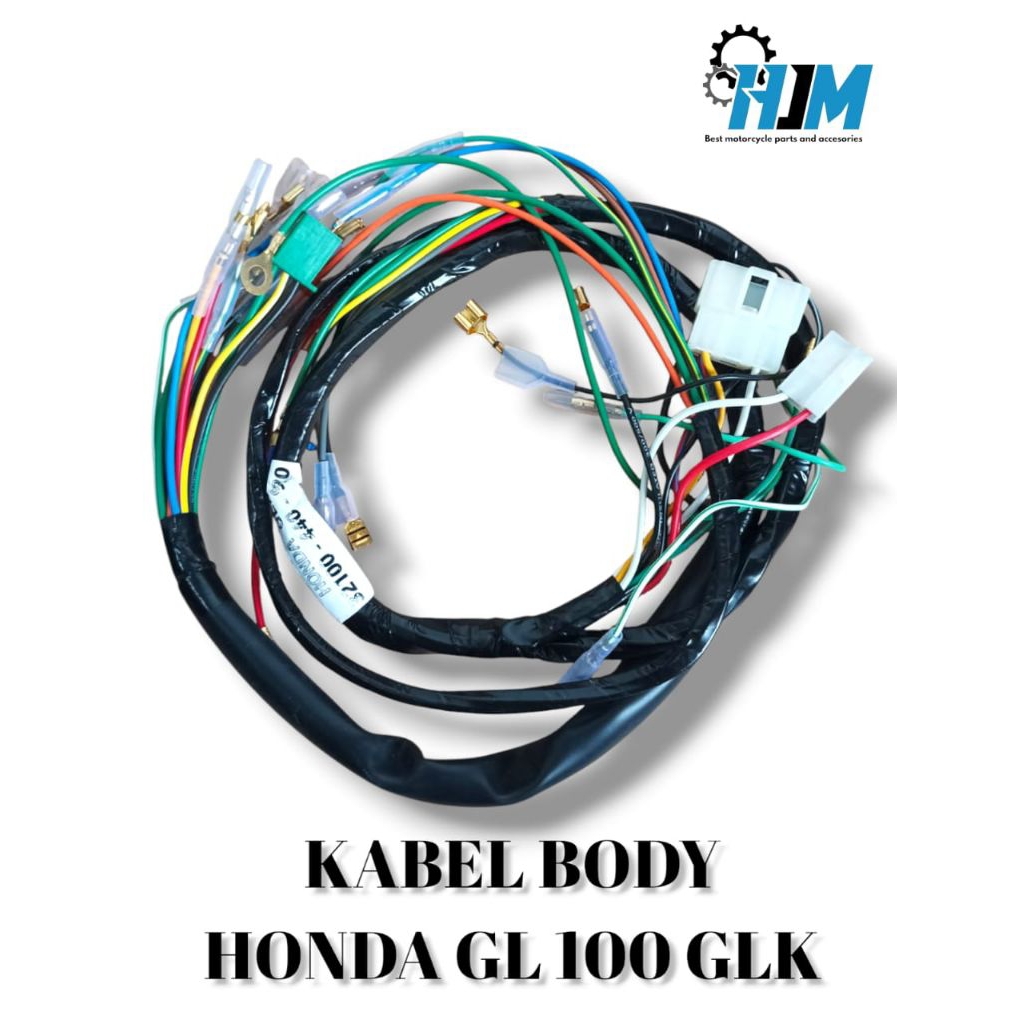 HJM-SET KABEL BODY ASSY MOTOR HONDA GL  100 GL K ASSY PLATINA TAHUN 1979-1985 KODE PART HONDA GLK 32