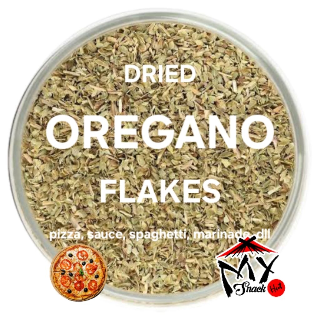

DRIED OREGANO FLAKES 250GR DAUN ORIGANO KERING LEAF LEAVES SAUCE DRY RUBS STEAK MARINASI MARINADE