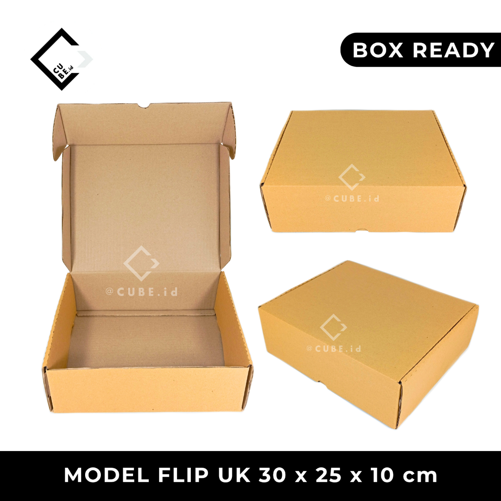 

DUS MODEL FLIP / CORRUGATED FLIP BOX uk 30 x 25 x 10 cm