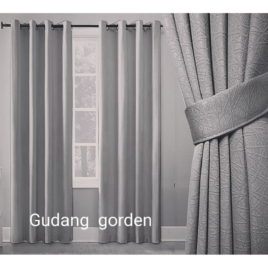Gorden Mininalis Polos  Blackout Serat Safir gorden polos GORDEN BLACKOUT IMPORT