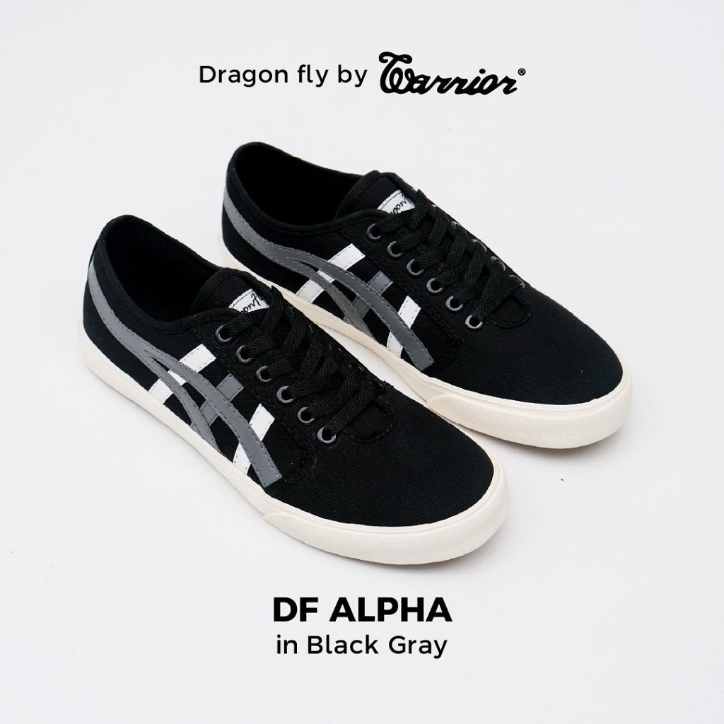 Sepatu Dragonfly Alpha Black Grey / Sepatu Dragonfly Capung