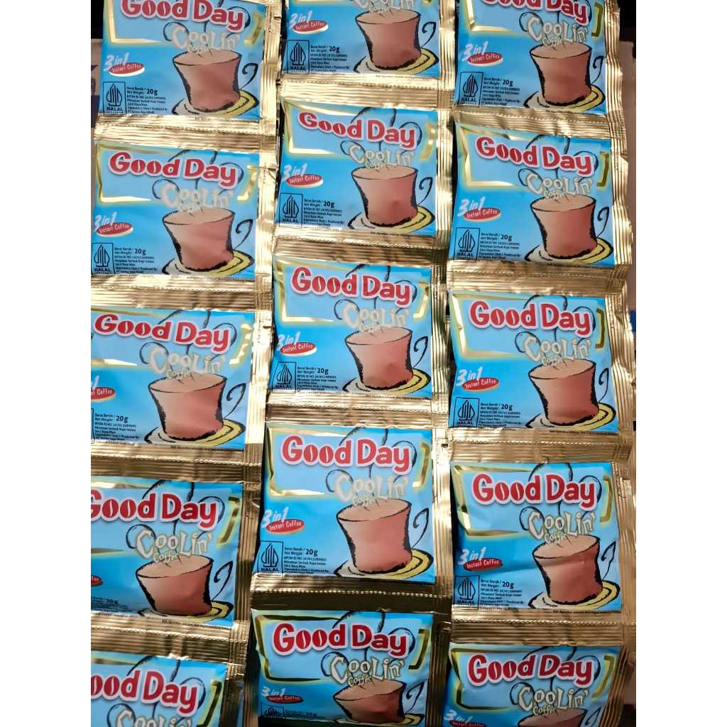 

1 RENCENG GOOD DAY COLIN COFFE UKURAN 20GR